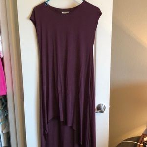 Urban outfitters maroon high low dress
